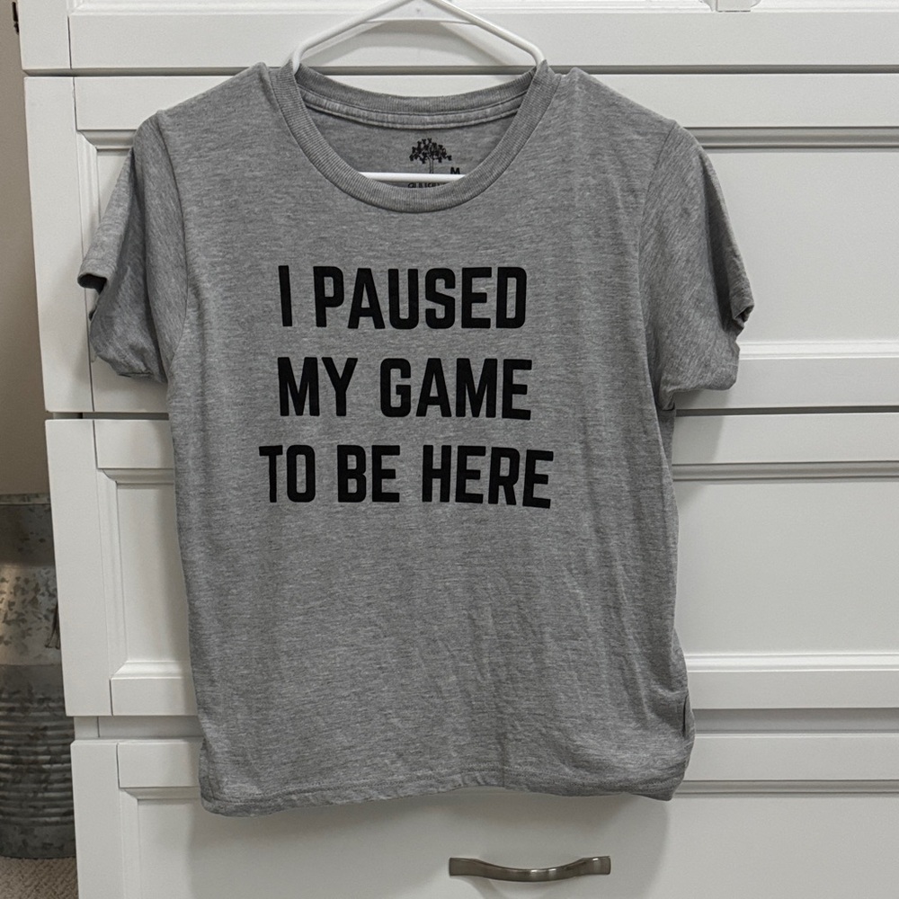 Gray Short Sleeve Gaming Tee